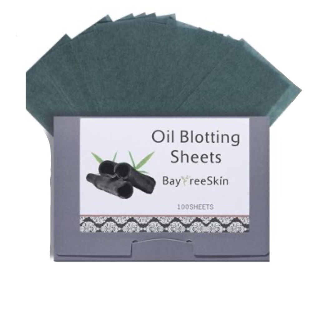 4pks of Bayfree Charcoal Oil Blotting Papers